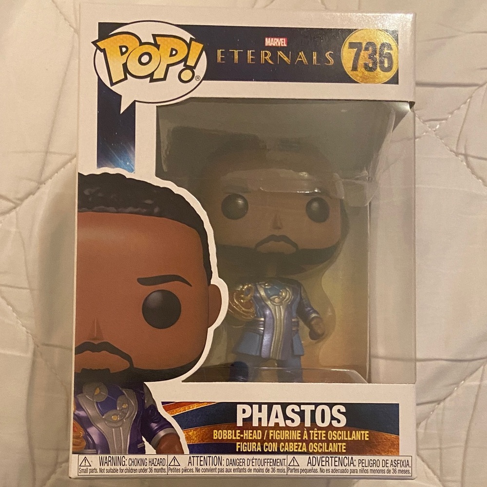 Funko Eternals Phastos Figure in‎ Black and Blue